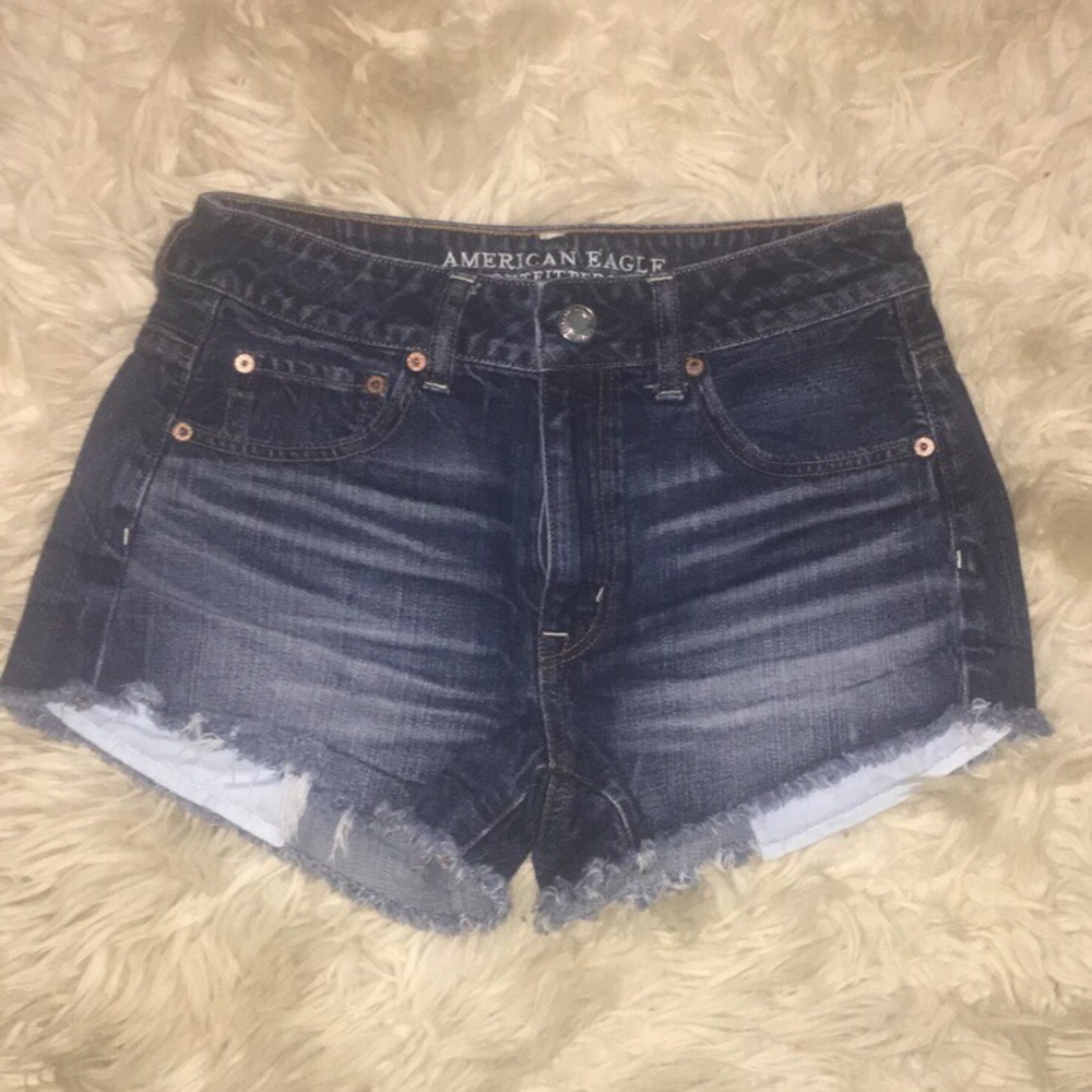 American Eagle high waisted denim shorts